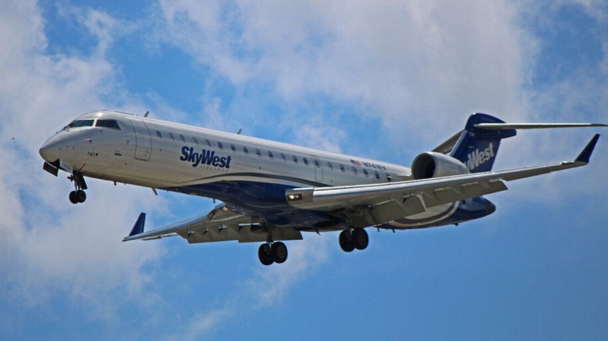A SkyWest plane.