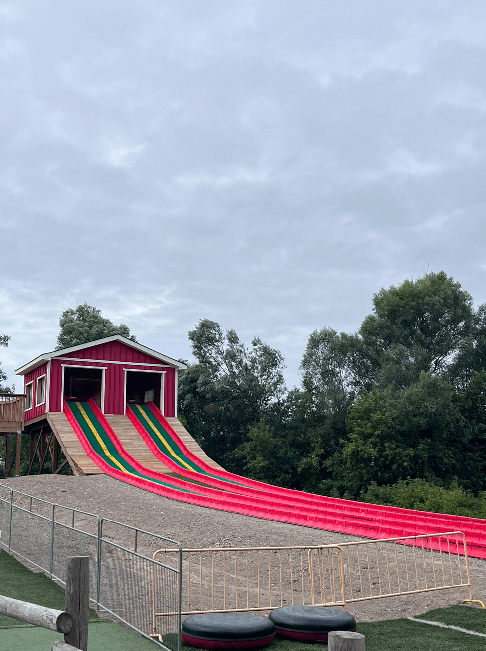 A slide at Snyder's Farm.
