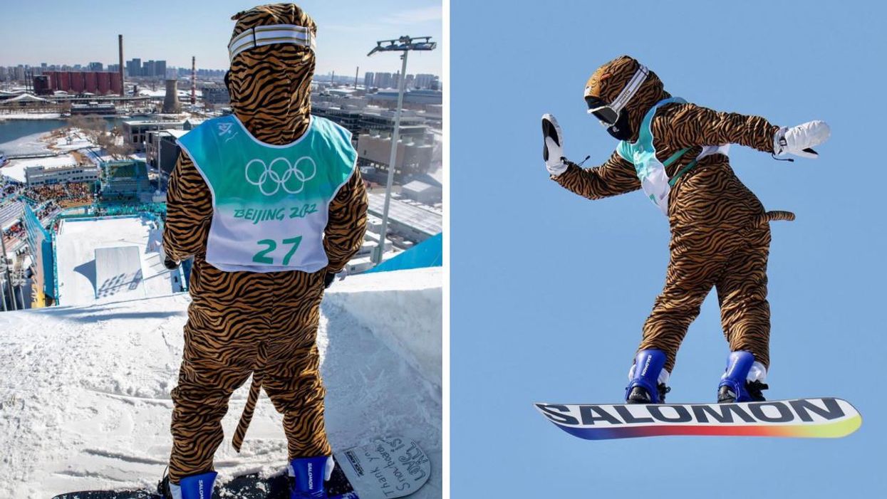 A Snowboarder With Nothing To Lose Just Wore A Tiger Costume At The Olympics