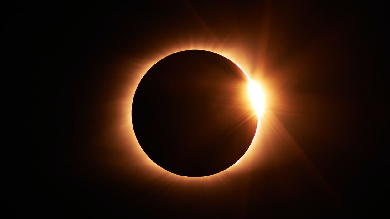 A solar eclipse.