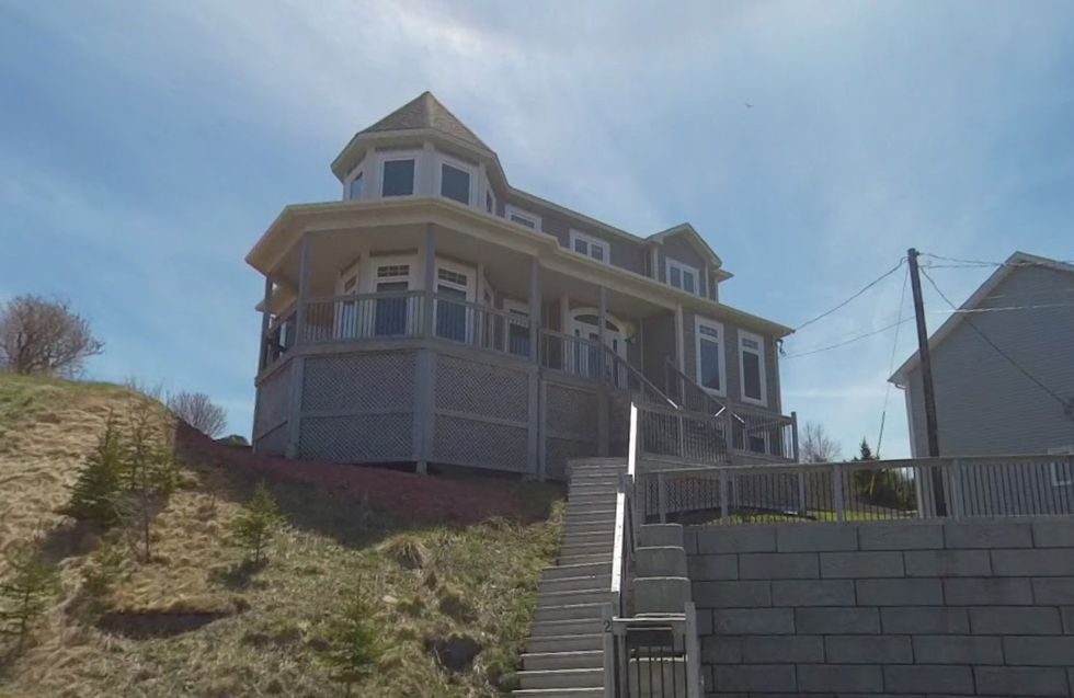 A stairway leading up to 2 Cuckholds Cove Road