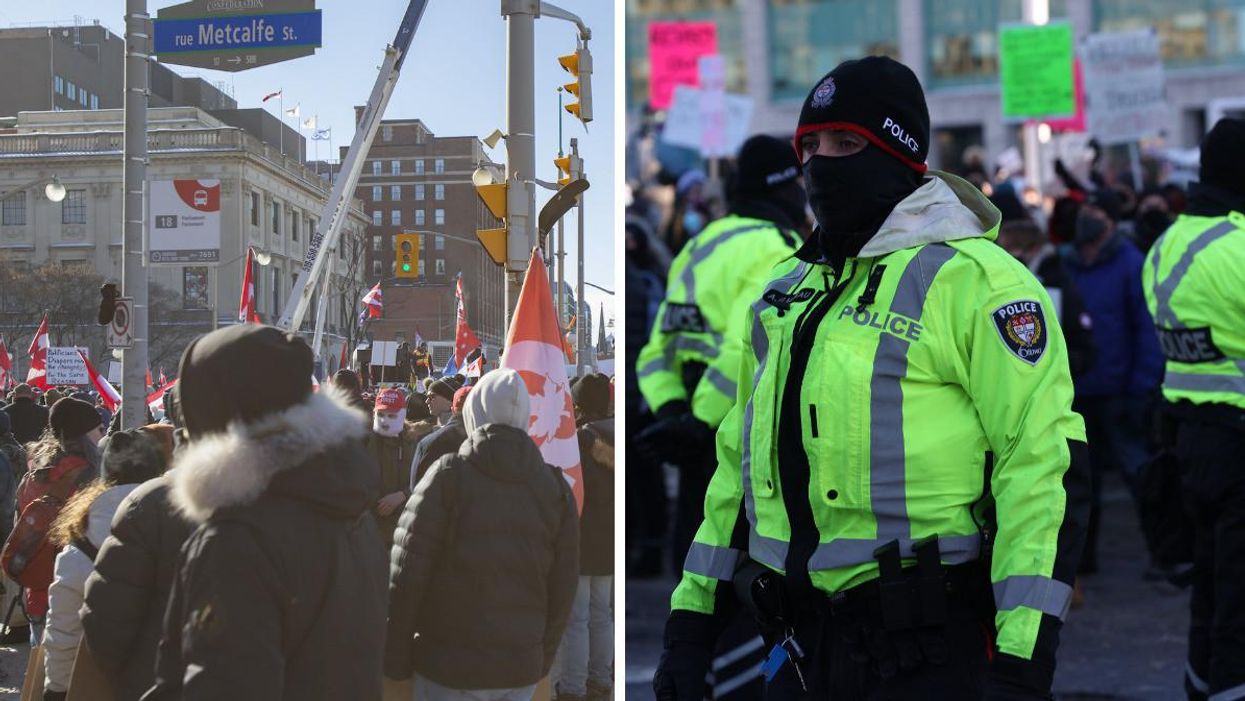 A State Of Emergency Was Declared In Ottawa Due To The Freedom Convoy Protests