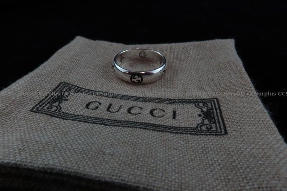 A sterling silver Gucci ring