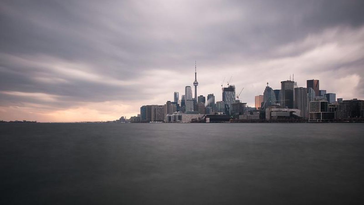 A storm brewing over the Toronto skyline