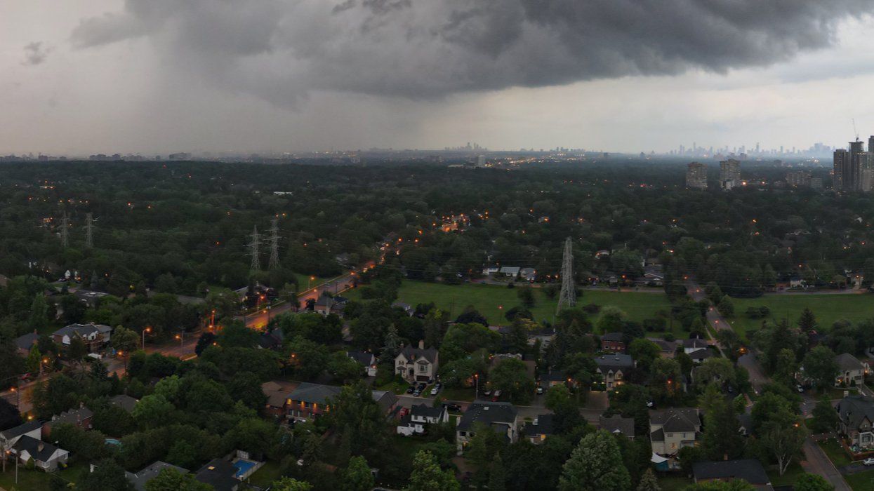 A storm over southern Ontario.