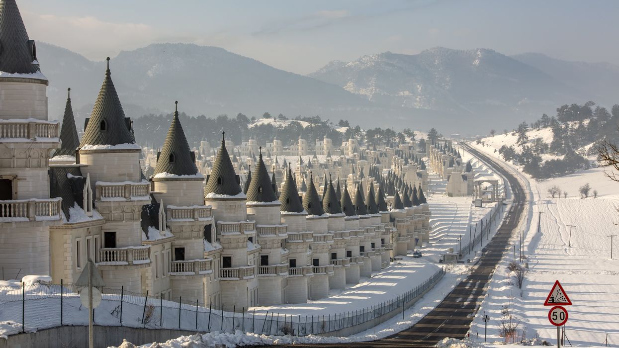 A strange tourist attraction in Turkey: hundreds of abandoned castle-like homes.