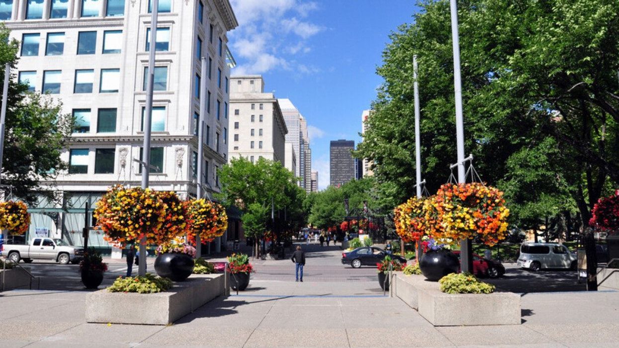 A street in Calgary.