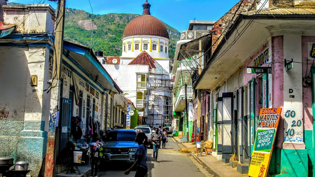 A street in Cap-Haitien, Haiti.