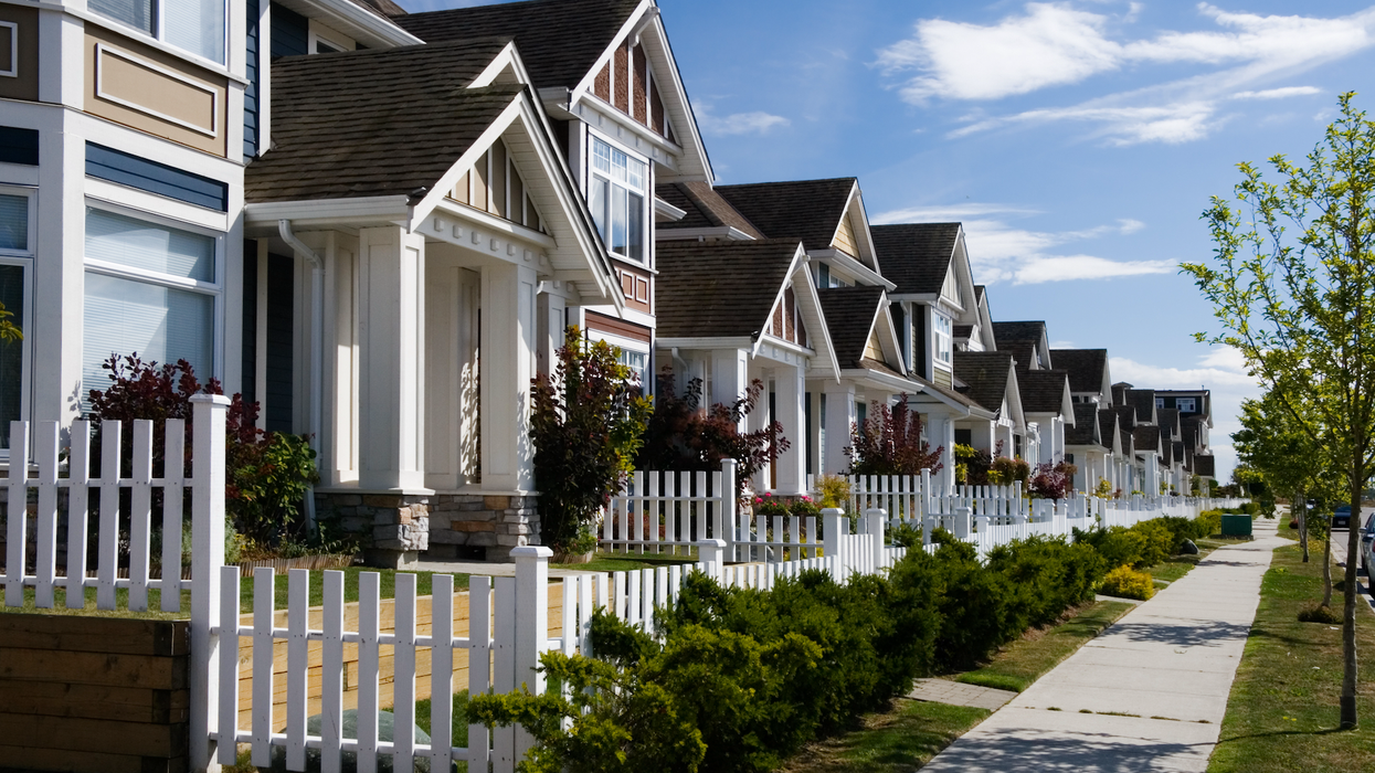 A street of houses.
