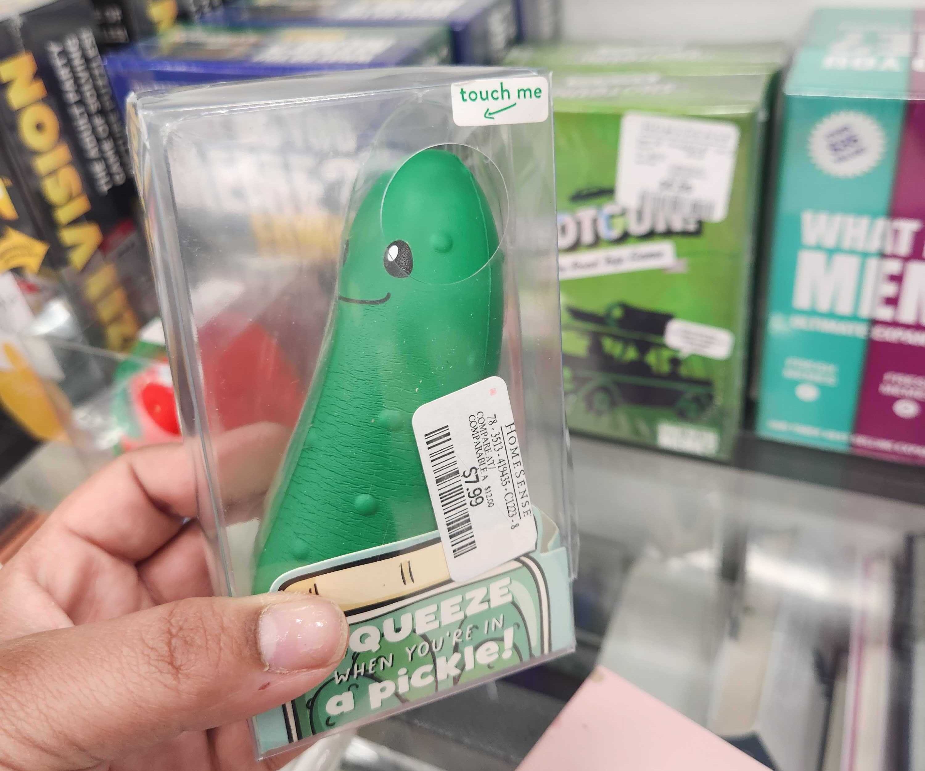 A stress relieving pickle.