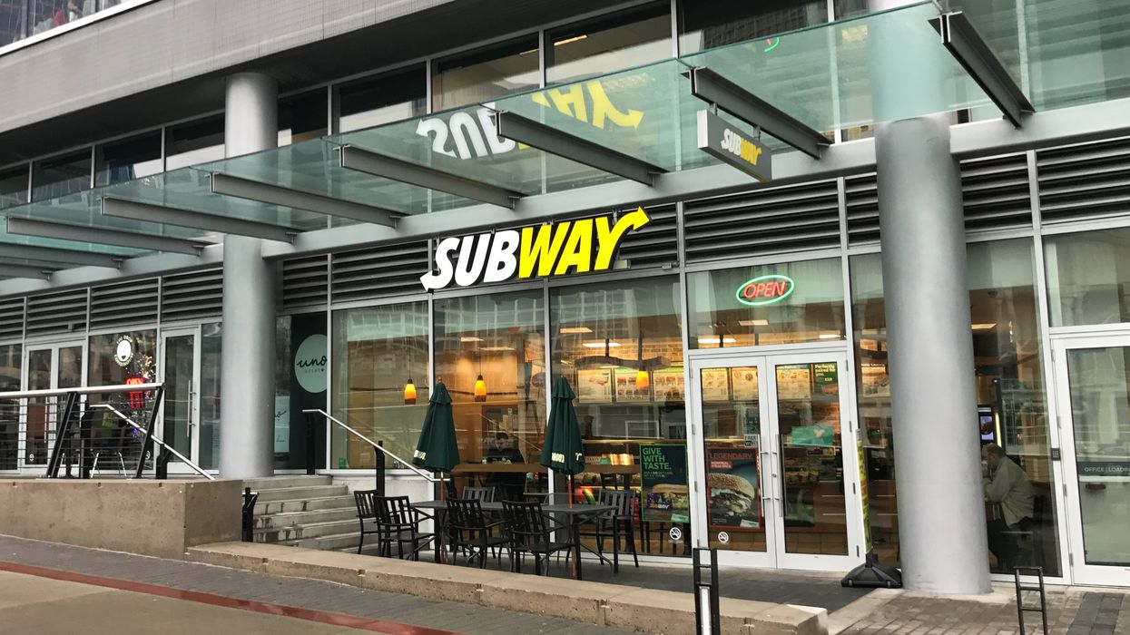 A Subway restaurant in Vancouver.
