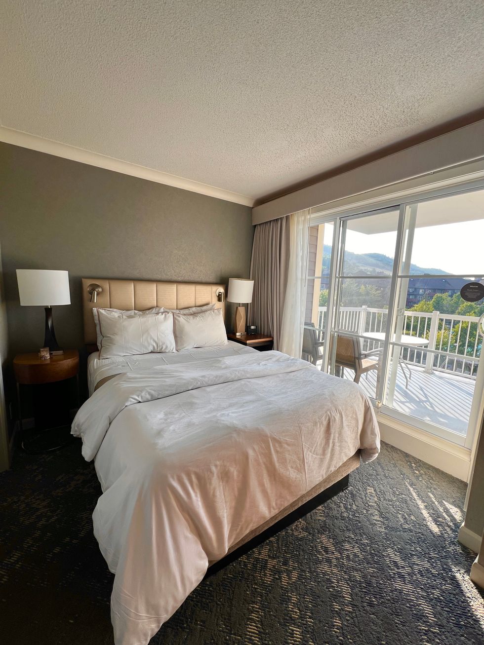 A suite at the Westin Trillium Blue Mountain.