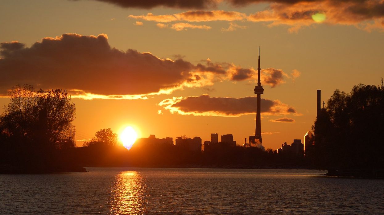 A sunset in Toronto.