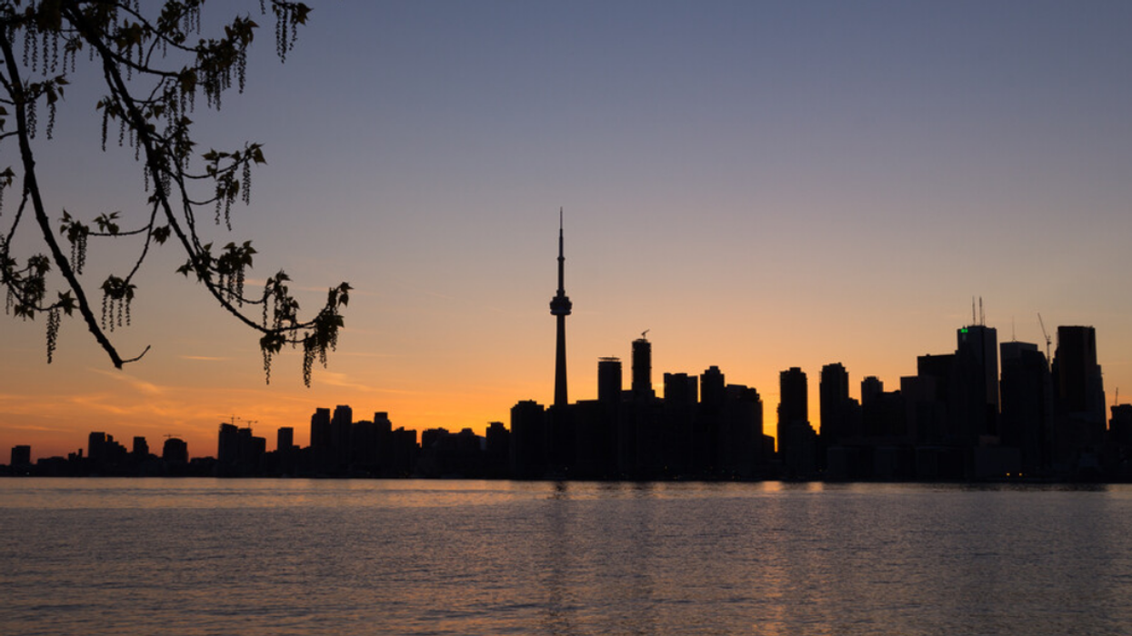 A sunset in Toronto.