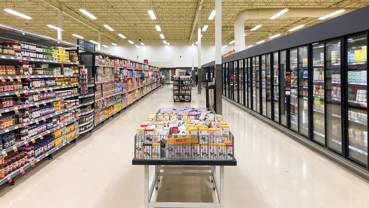 A supermarket food aisle (illustrative).