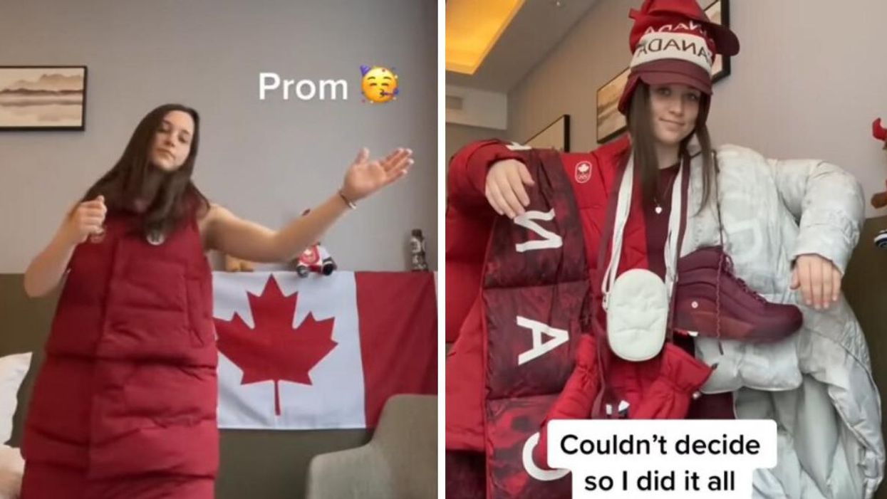 A Team Canada Olympian Just Made 'Prom' & 'Met Gala' Outfits From Her Lululemon Kit (VIDEO)