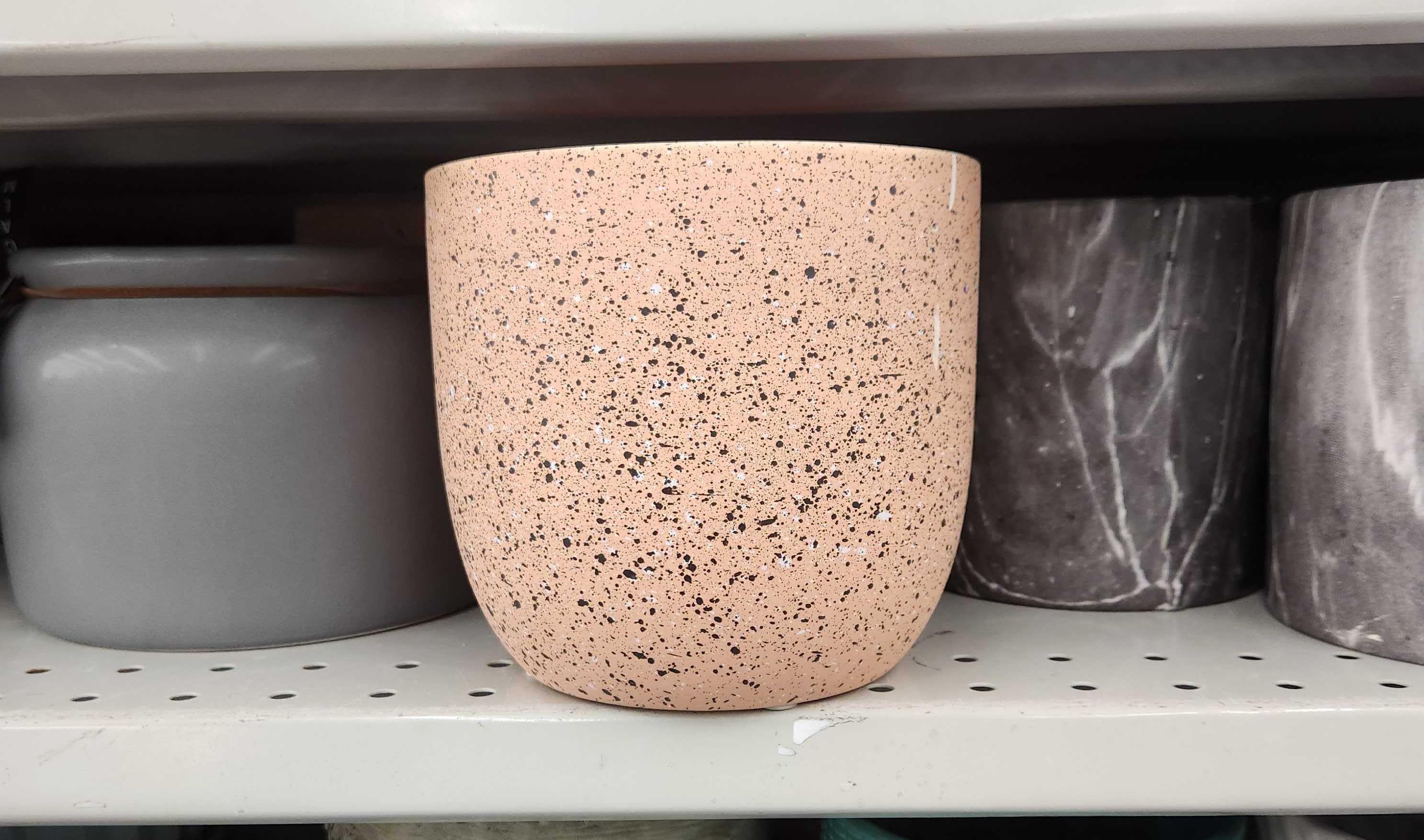 A terracotta planter.