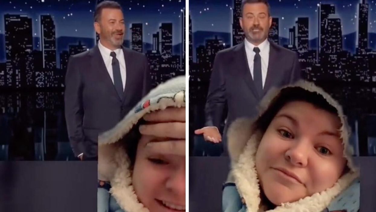A TikTok showing Jimmy Kimmel.