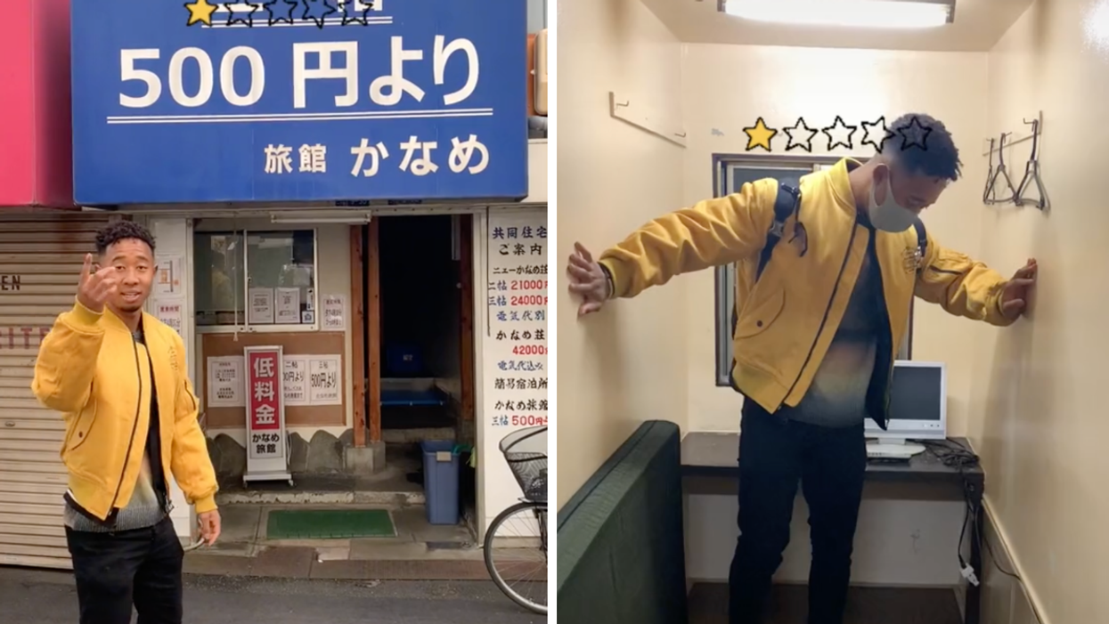 A TikTok User Reviewed A 'Creepy' $5 Hotel Room In Japan & It Was Basically A Closet
