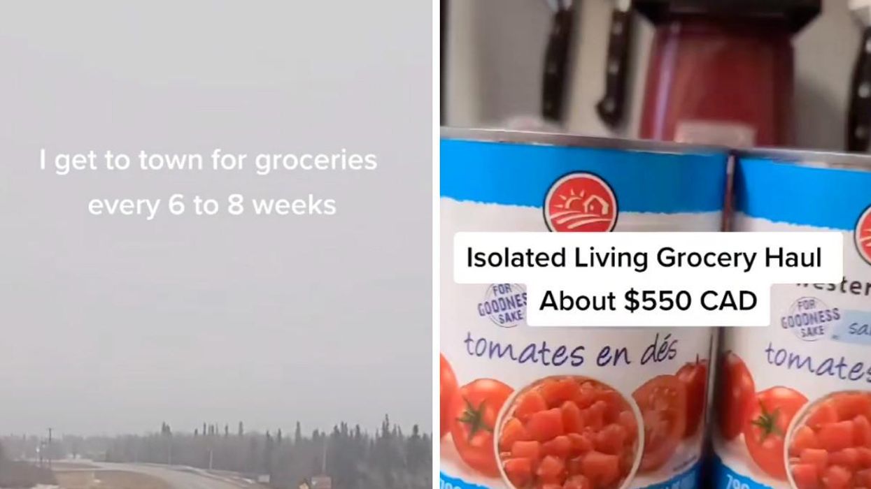 A TikToker In Rural Yukon Is Sharing How She Gets Groceries & Honestly It Looks Exhausting