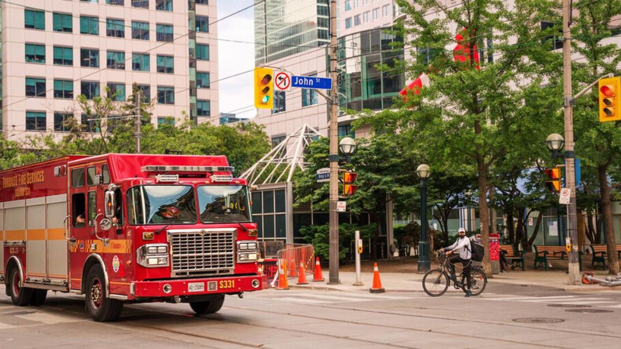 A Toronto Fire Services heavy rescue truck.