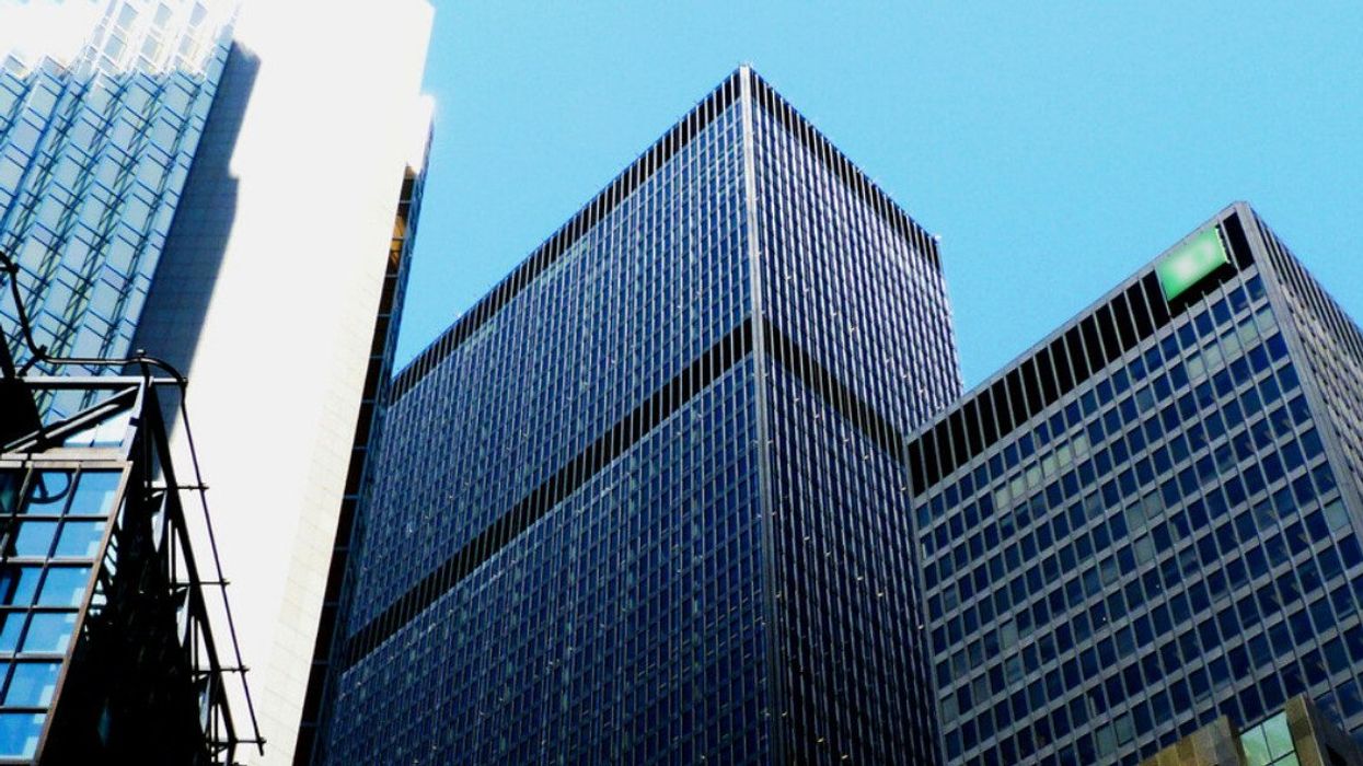 A Toronto high rise office and bank tower.