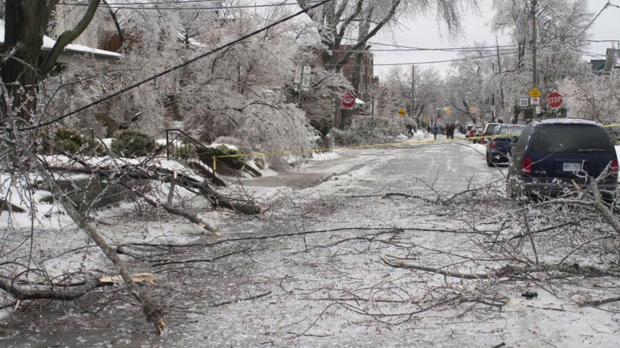 A Toronto ice storm.