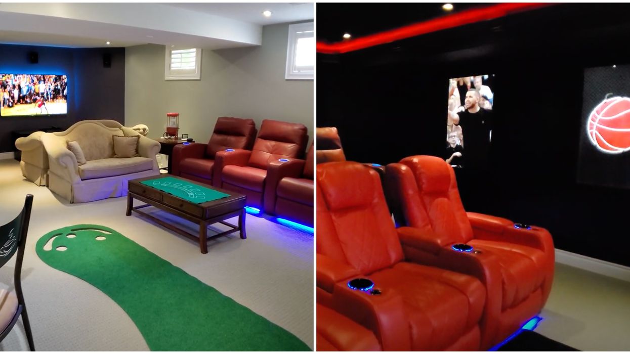 A Toronto Raptors Fan Turned His Basement Into A Full-Blown Raptors Shrine