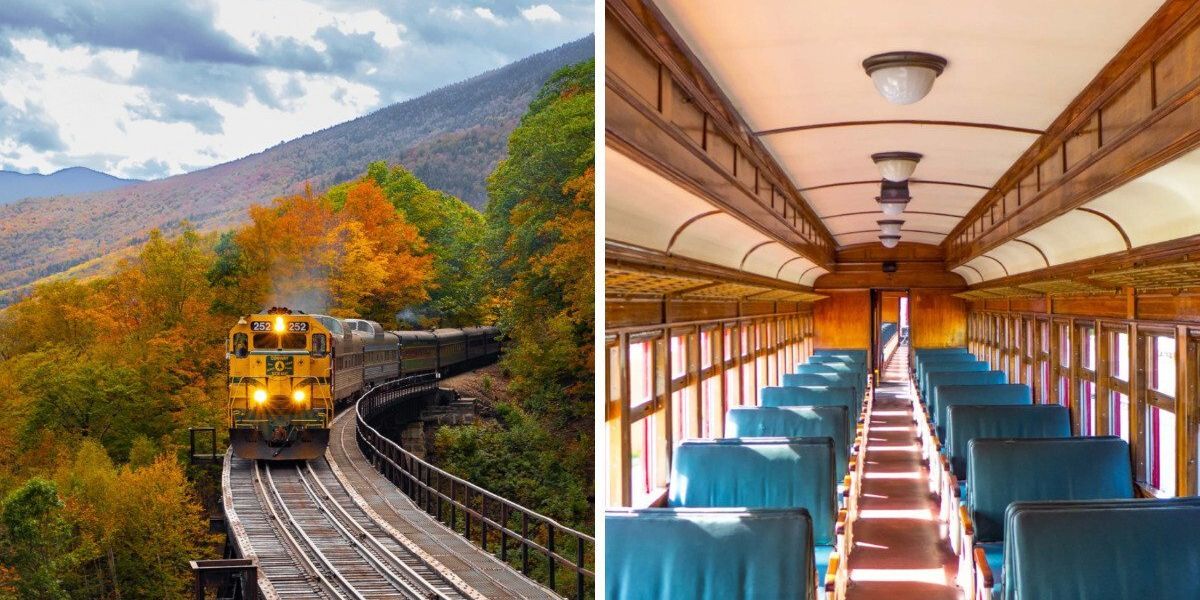 Local Train Rides This cozy train ride near Ottawa takes you through a red and gold ...