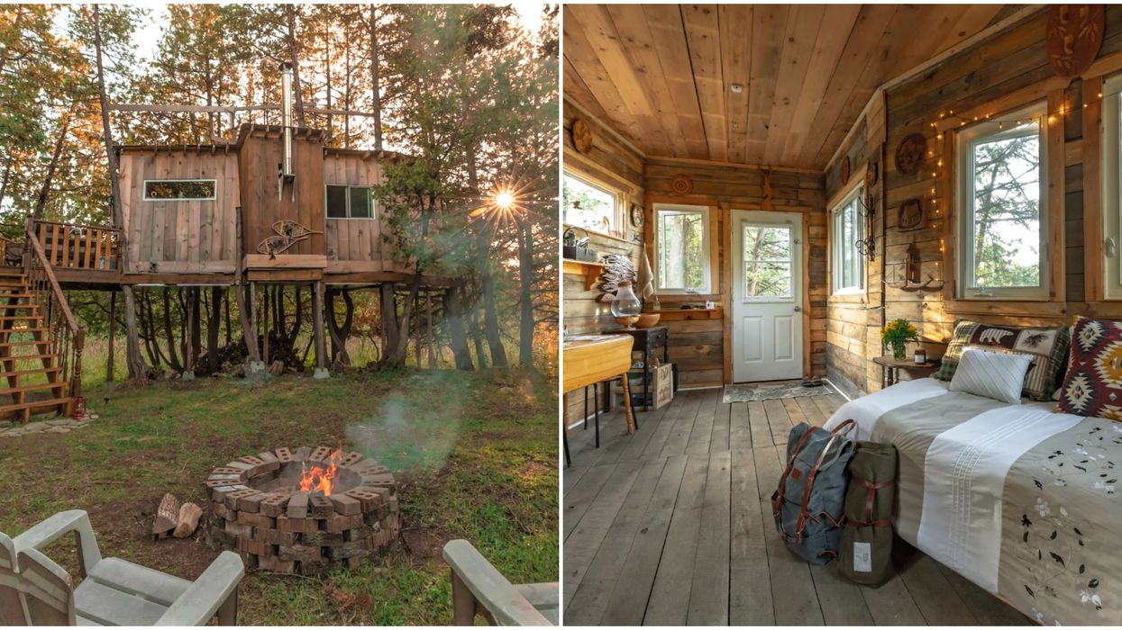 A Treehouse Airbnb In Ontario Is The Coziest Way To Go Totally Off-Grid