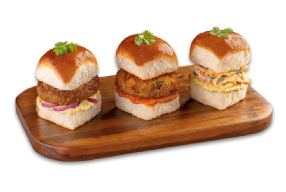 A trio of sliders from Tim Hortons India.