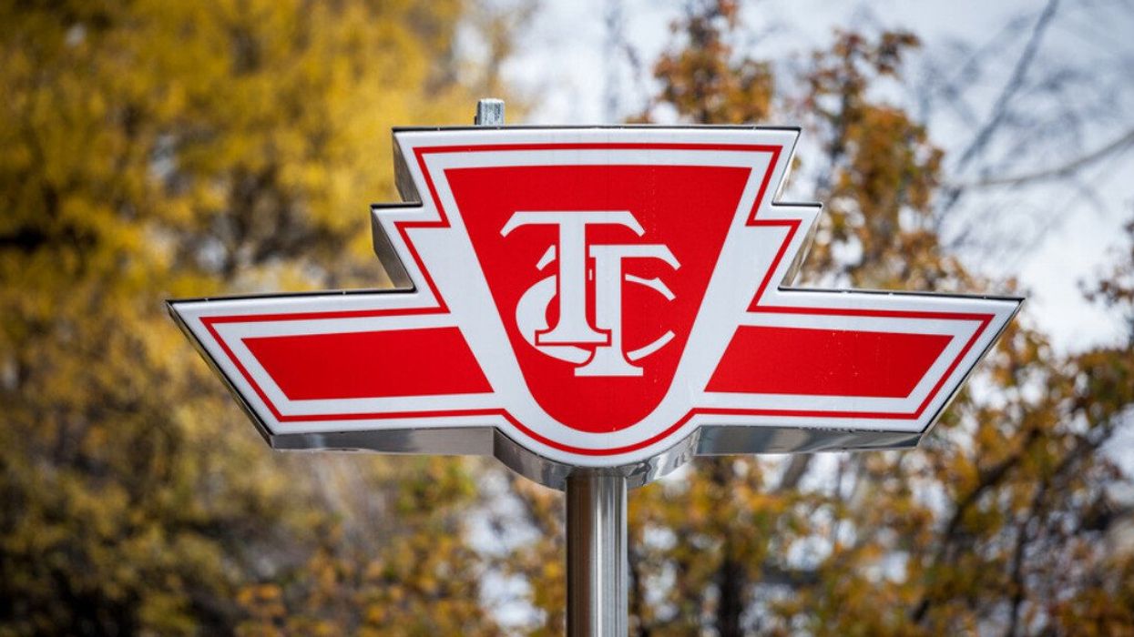 A TTC sign in Toronto