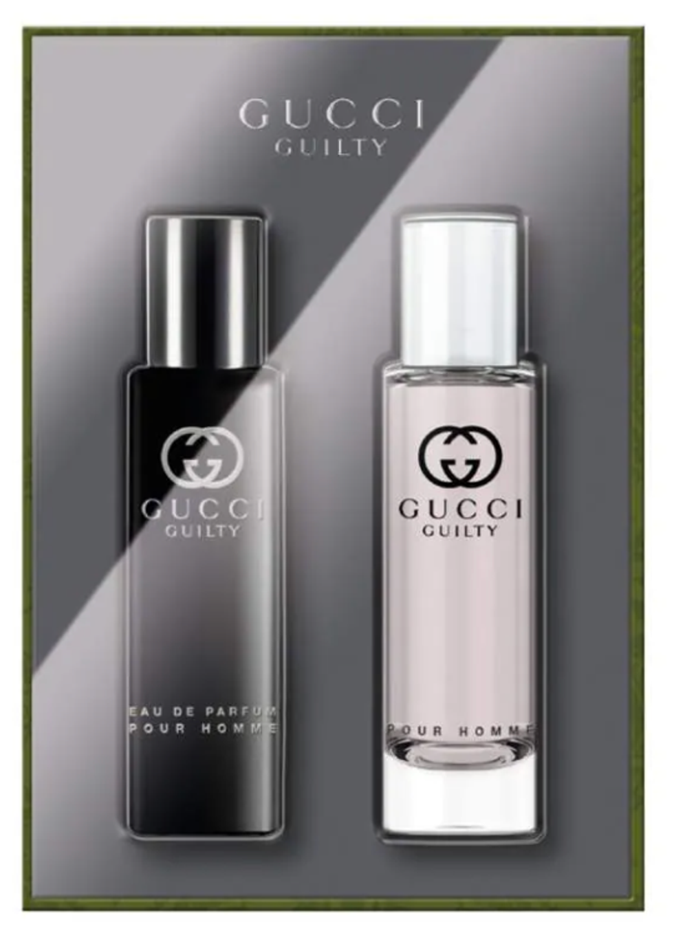 A two-pack Gucci cologne gift set.