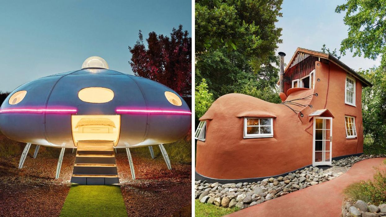 A UFO-shaped Airbnb. A boot-shaped Airbnb.
