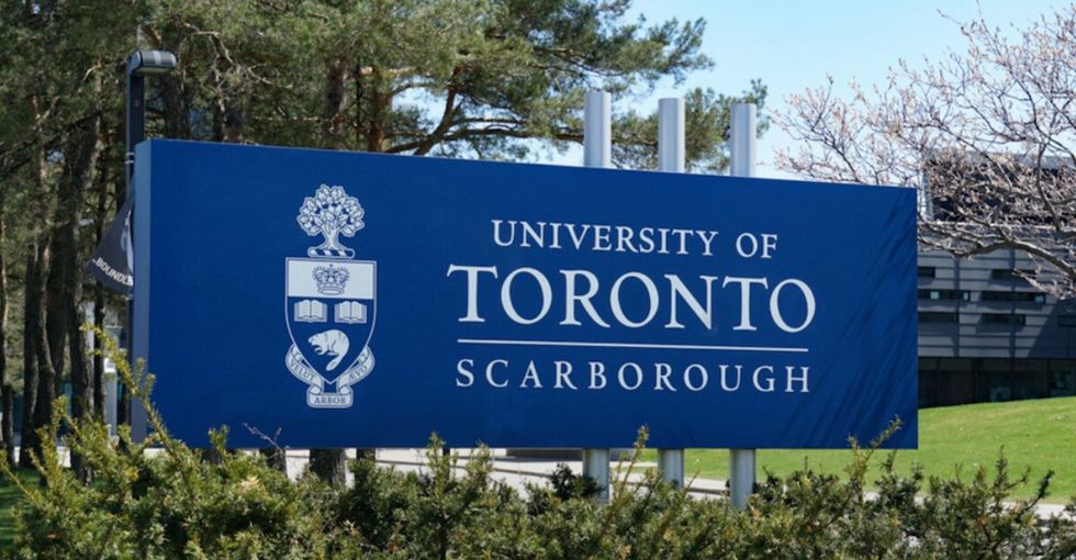 A University of Toronto, Scarborough sign.