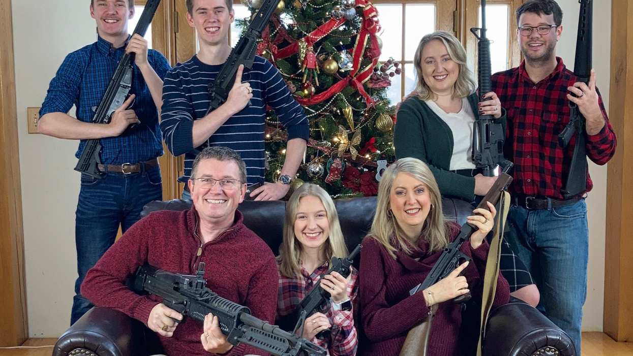 A US Congressman Posted This Family Photo With Guns & The Internet Is Not Holding Back