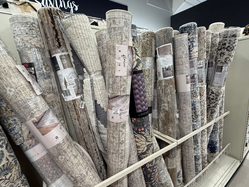 A variety of rugs for sale at HomeSense.