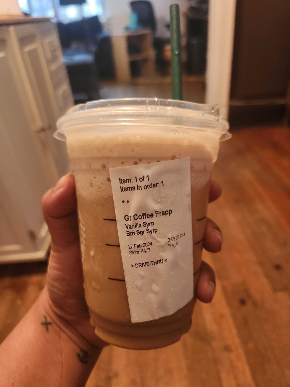 A version of an Iced Capp from Starbucks.