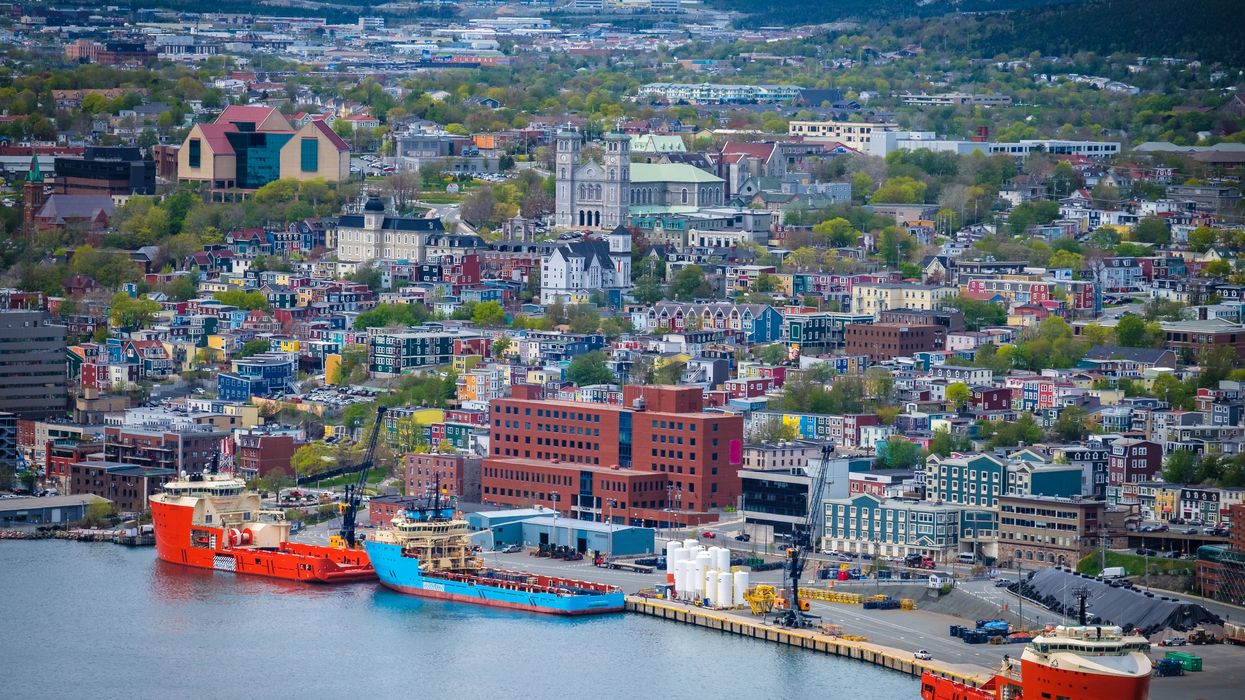 A view of St. John's harbour in Newfoundland.