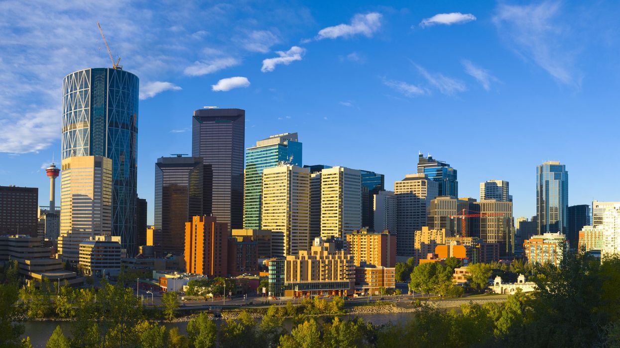 A view of the Calgary skyline.