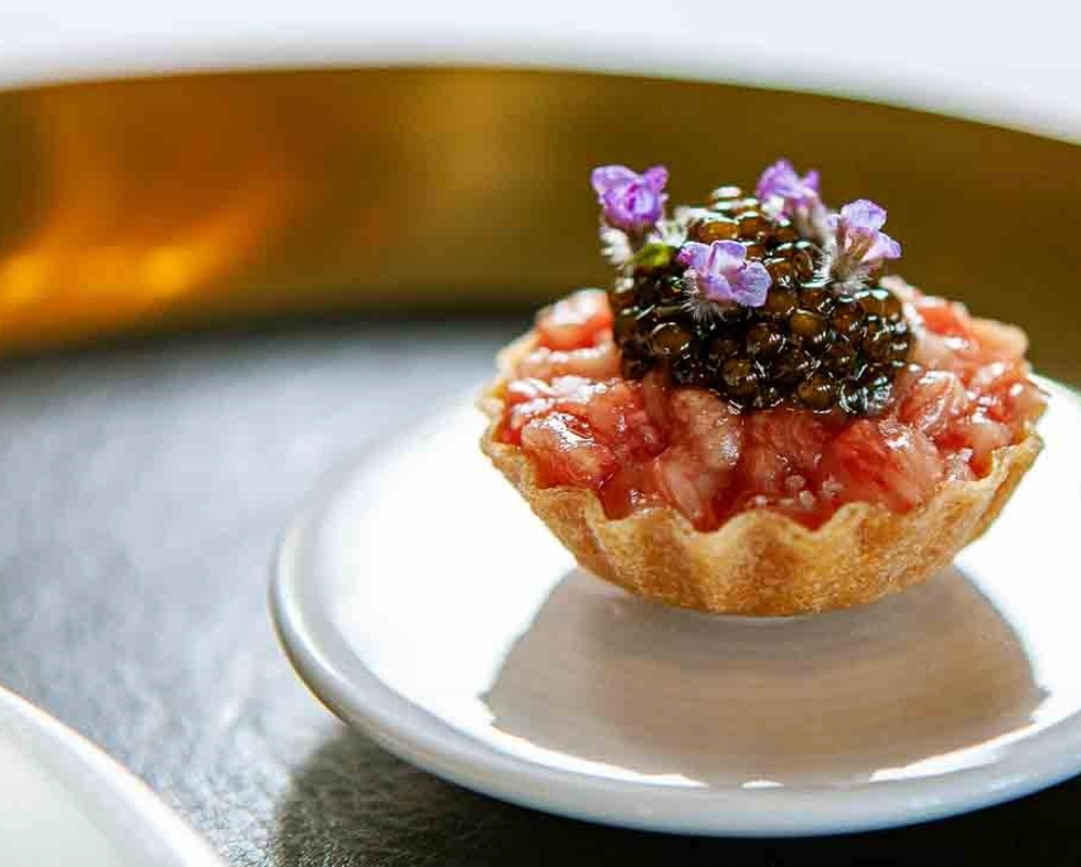 A wagyu tart from Alo.