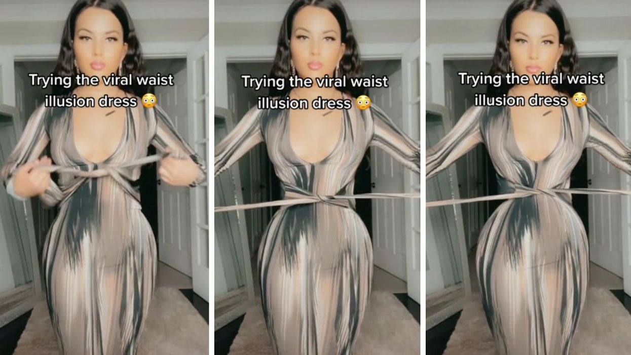 A Waist-Cinching 'Illusion Dress' Is All Over TikTok & People 'Can't Comprehend'