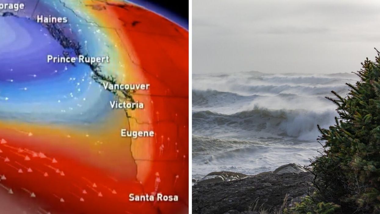 A 'Weather Bomb' Is Hitting BC & Wind Warnings Are In Effect For Hurricane-Force Gusts