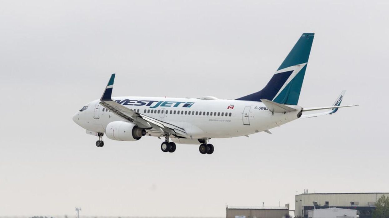 A WestJet plane.