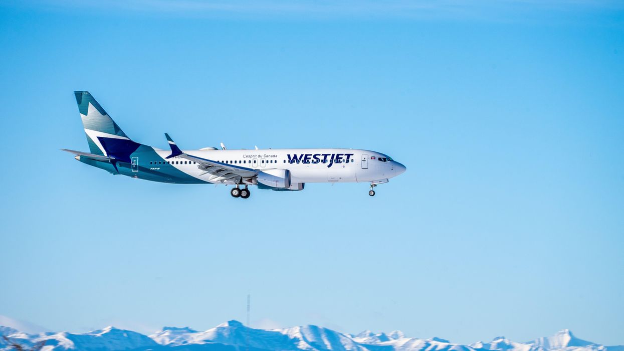 A WestJet plane.