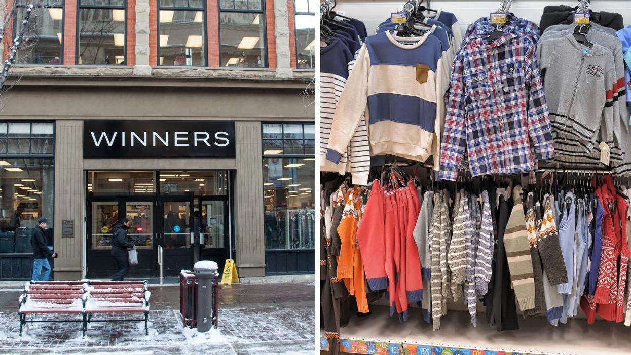 A Winners in Calgary. Right: A TJX store.