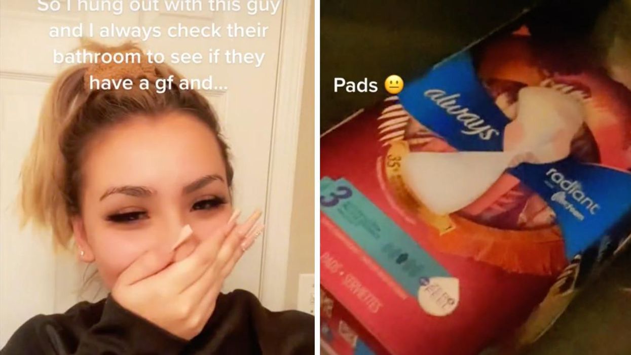 A Woman Found 'GF' Stuff In Her Tinder Date's Bathroom & TikTok Had So Many Thoughts