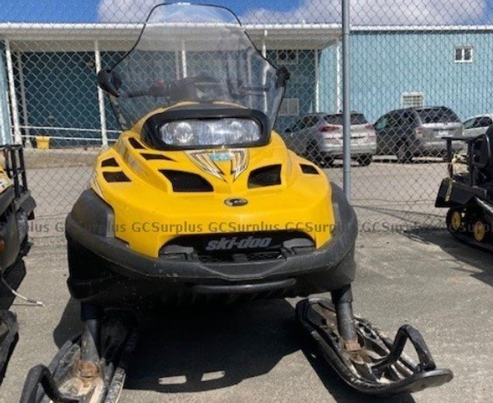 A yellow Ski-Doo.