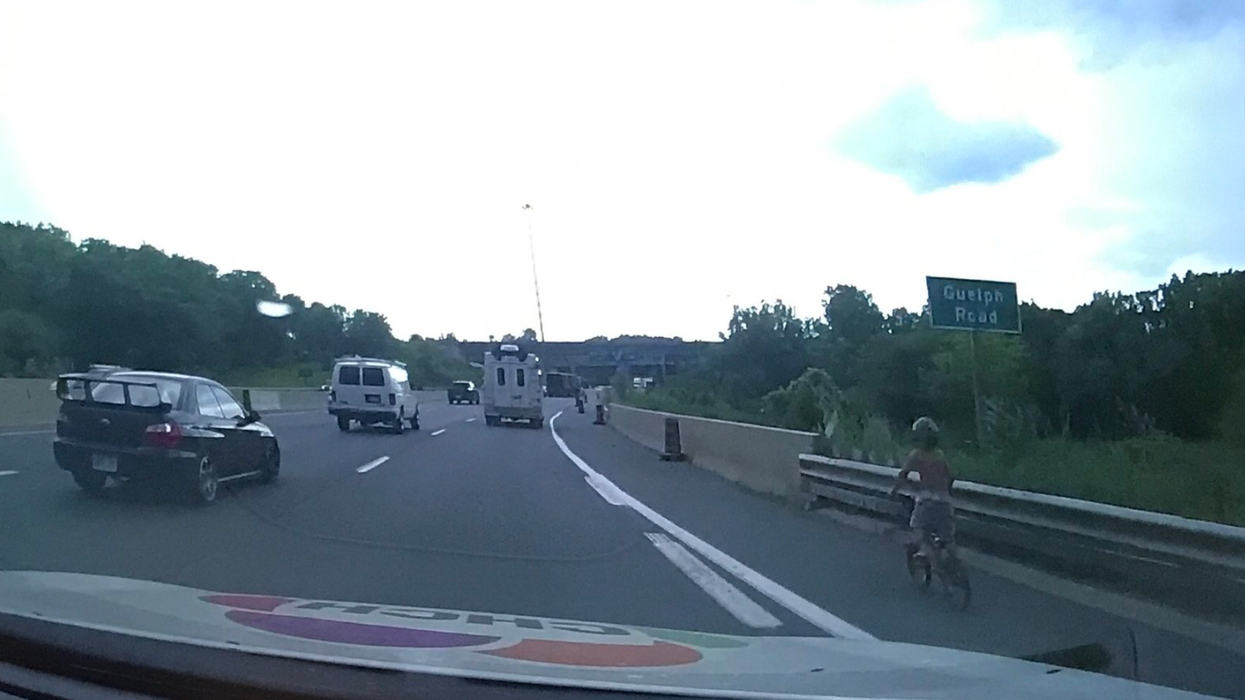 A Young Boy Biking On Highway 403 Alone Near Hamilton Was Returned Safely Home