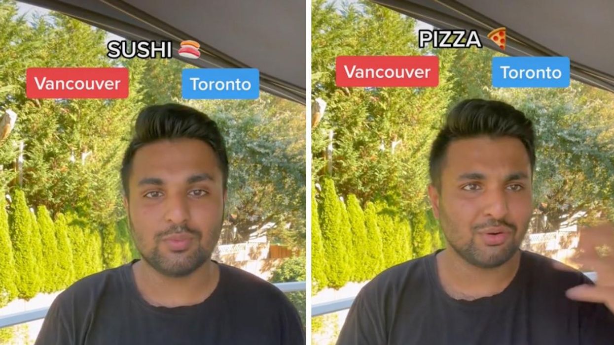 Aashim comparing Vancouver and Toronto's food.